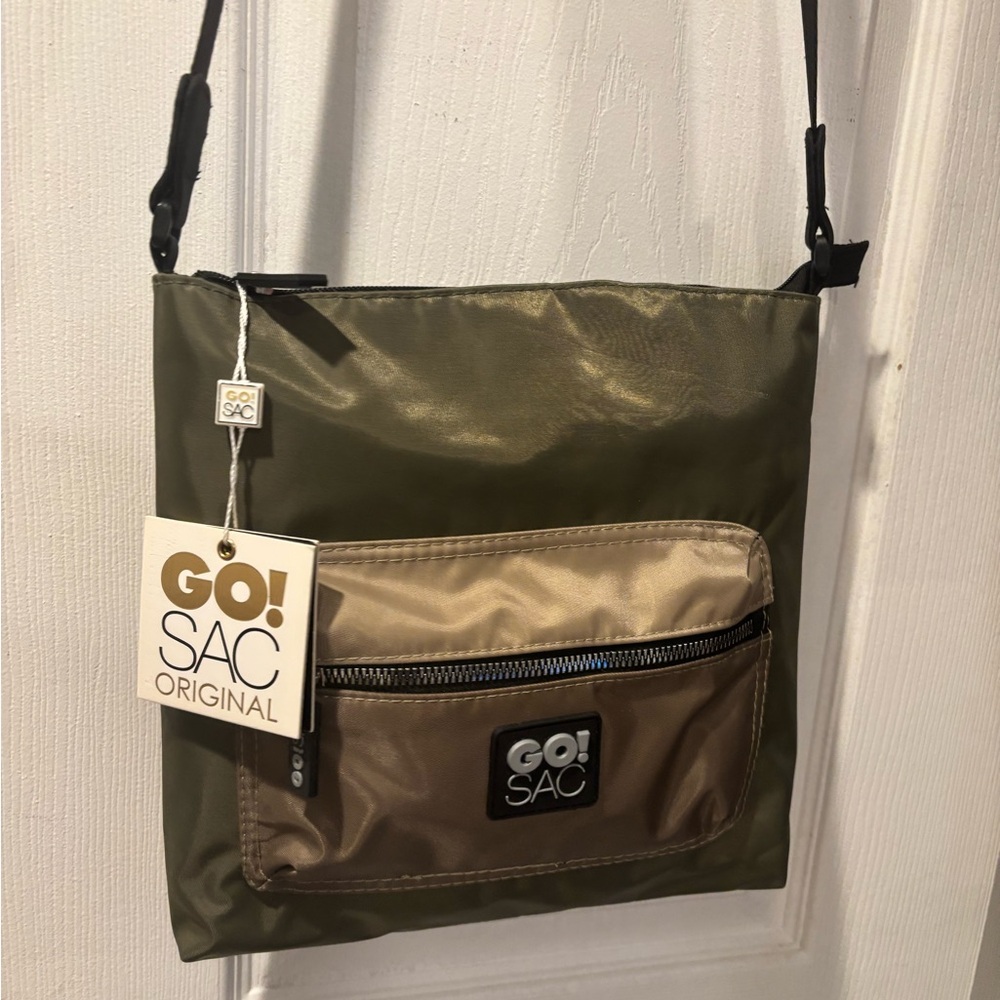 Olive and Tan Messenger Bag